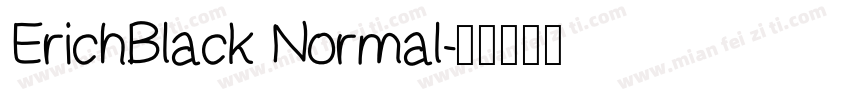 ErichBlack Normal字体转换
